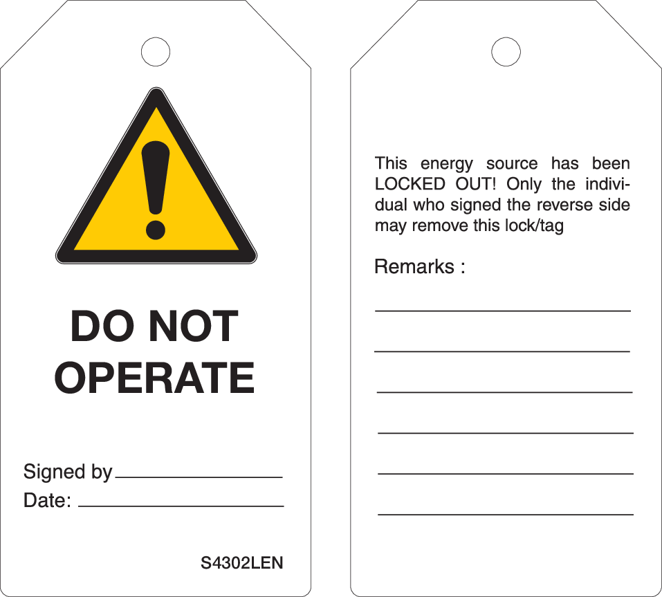 S4302LEN. DO NOT OPERATE