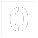 POCHOIR DIBOND 2MM, HAUTEUR 150MM