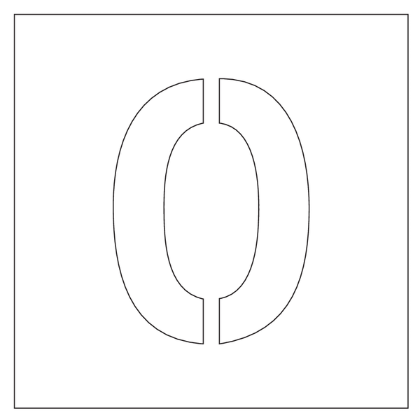 POCHOIR DIBOND 2MM, HAUTEUR 150MM