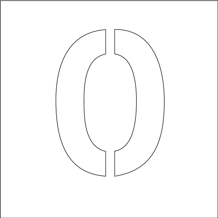 POCHOIR DIBOND 2MM , HAUTEUR 200MM