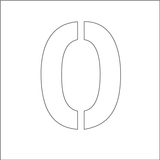 POCHOIR DIBOND 2MM , HAUTEUR 200MM