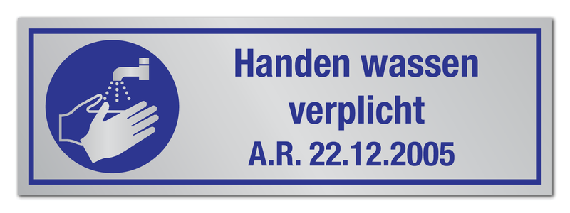 HANDEN WASSEN VERPLICHT K.B. 22.12.2005