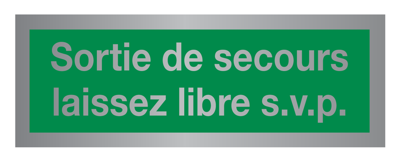 SORTIE SECOURS LAISSEZ LIBRE S.V.P.