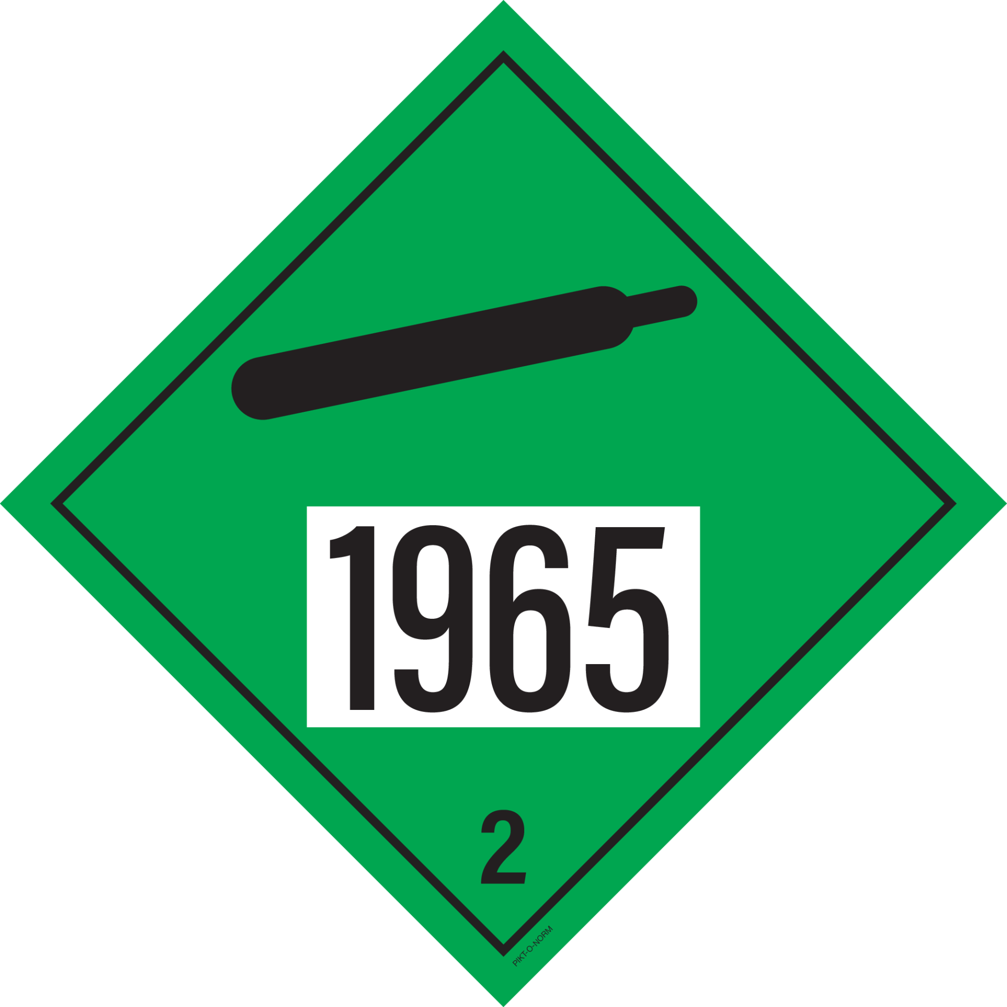 IMO 2.2. NIET BRANDBARE GASSEN UN 1965