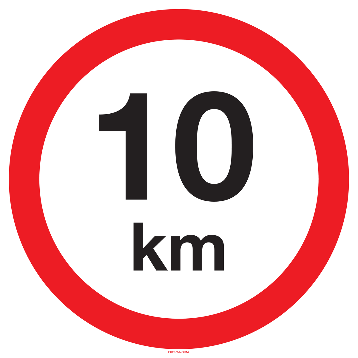 VITESSE LIMITÉE 10 KM