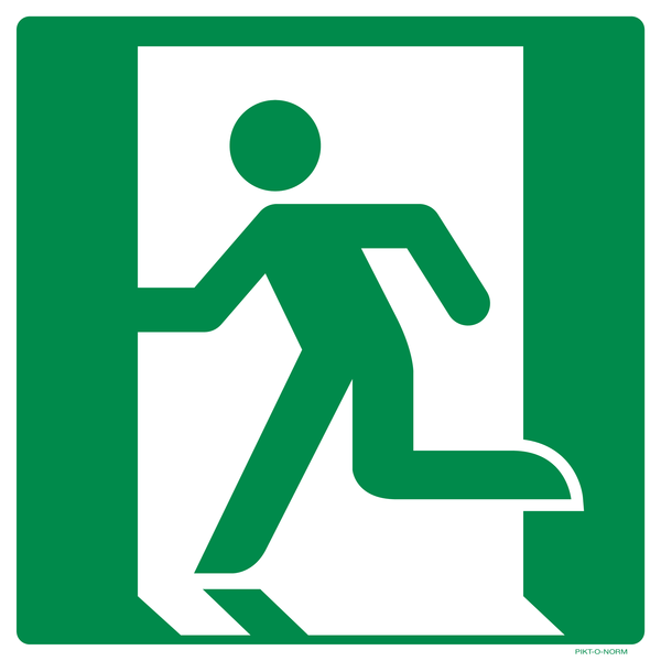 ISSUE DE SECOURS À GAUCHE ISO7010-E001