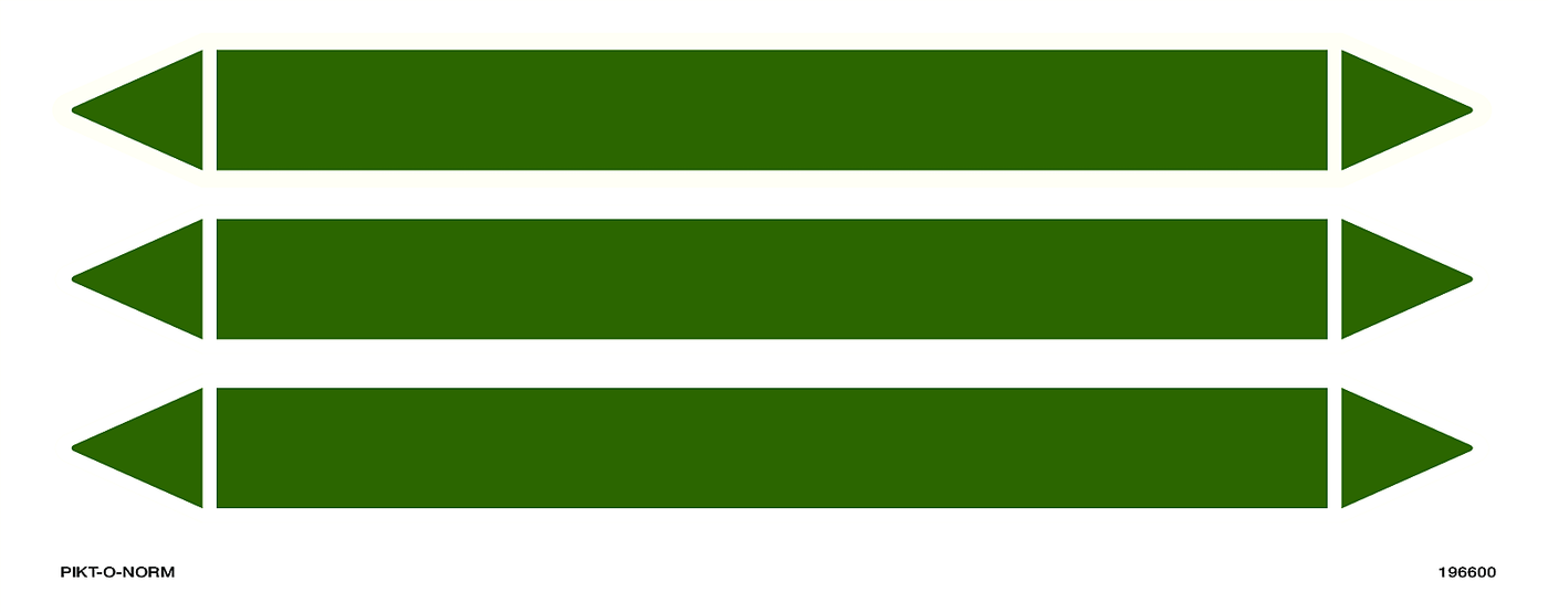 MARQUEUR DE TUYAUTERIE VERT VIERGE