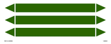 MARQUEUR DE TUYAUTERIE VERT VIERGE