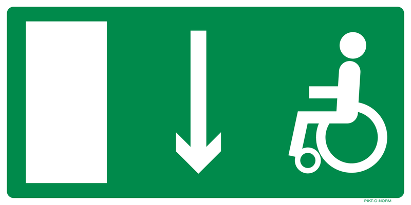 VLUCHTWEG BENEDEN, PERSONEN MET HANDICAP
