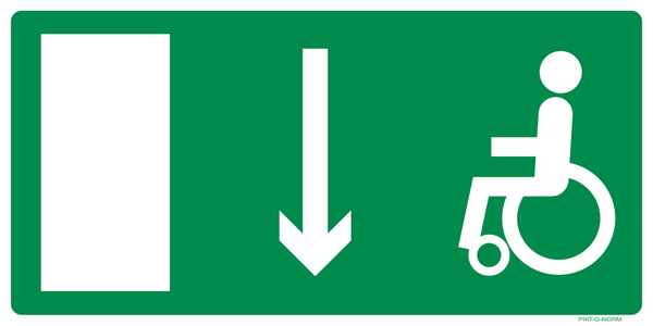 VLUCHTWEG BENEDEN, PERSONEN MET HANDICAP