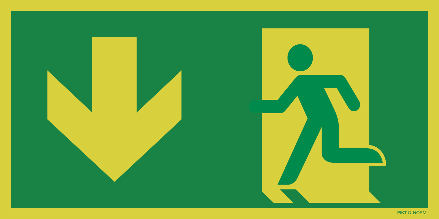 ISSUE DE SECOURS GAUCHE VERS LE BAS