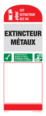 EST UN EXTINCTEUR METAUX