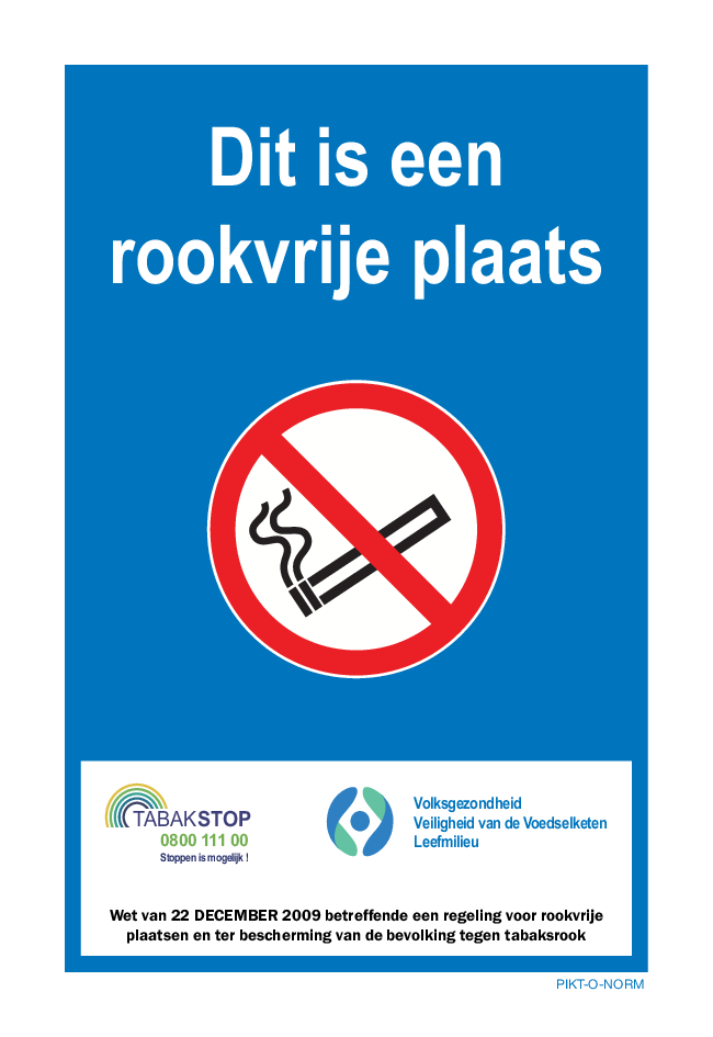DIT IS EEN ROOKVRIJE PLAATS