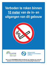 VERBODEN TE ROKEN BINNEN 10 METER