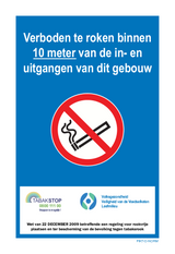 VERBODEN TE ROKEN BINNEN 10 METER