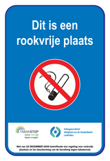 DIT IS EEN ROOKVRIJE PLAATS, WET VAN...