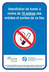 INTERDICTION DE FUMER À MOINS DE 10 M...