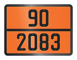 ADR BORD MET GEVARENCODE 90/2083