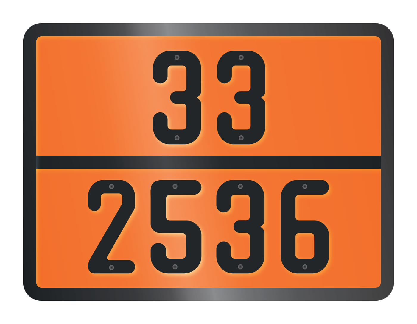 ADR BORD MET GEVARENCODE 33/2536