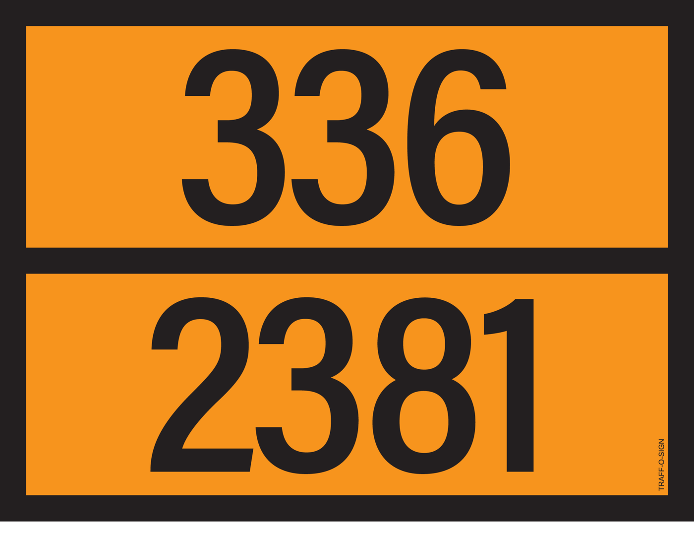 ADR BORD MET GEVARENCODE 336/2381