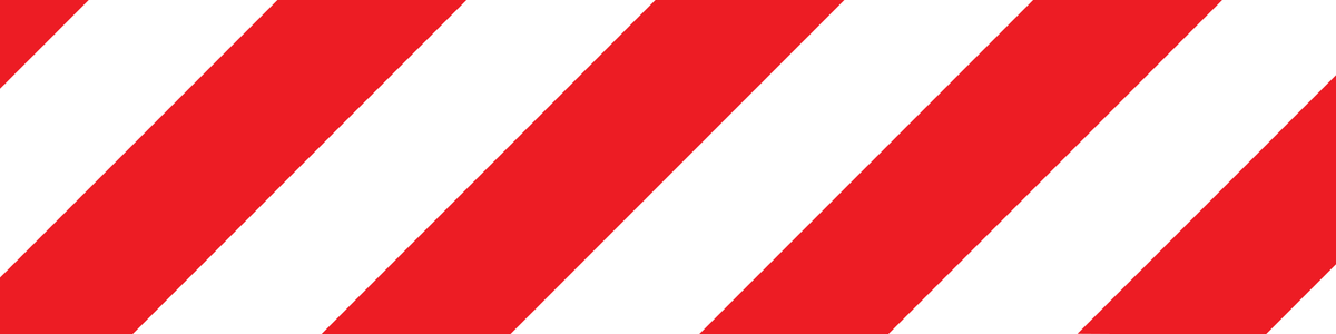 BANDE DE MARQUAGE RAYÉ EN DIAGONALE
