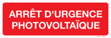 ARRÊT D'URGENCE PHOTOVOLTAÏQUE