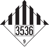 IMO 9.0 DIVERSE GEVAARL.STOF...UN 3536