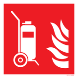 EXTINCTEUR SUR ROUES ISO7010 F009