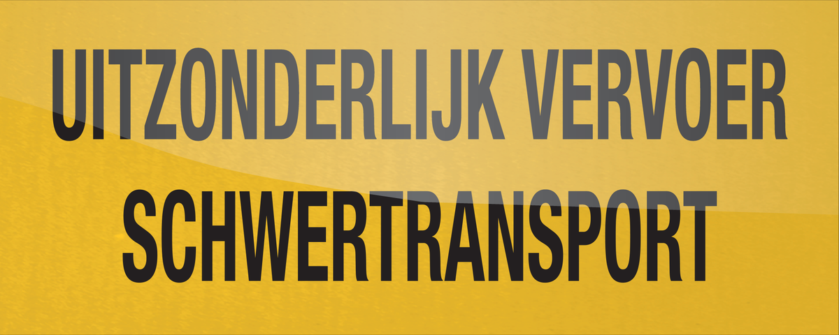 UITZONDERLIJK VERVOER. SCHWERTRANSPORT
