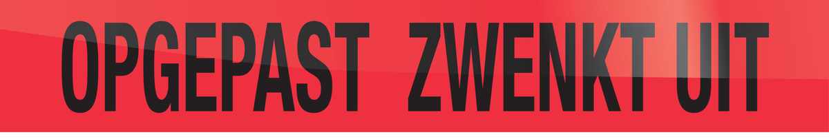 OPGEPAST ZWENKT UIT