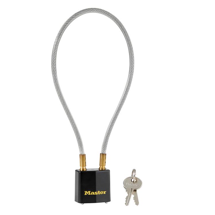 CADENAS NOIR À CABLE POUR ARME À FEU