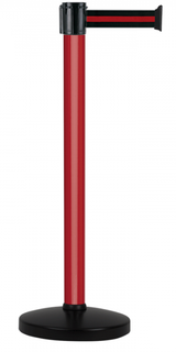 AFZETPALEN MET LINT 5M ZWART/ROOD
