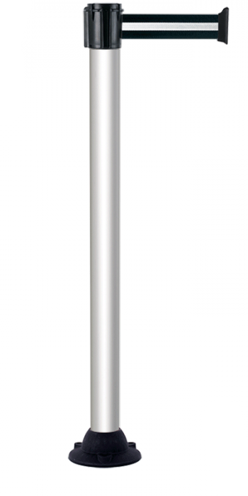 POTEAU AVEC RUBAN 3M N/ARGENT