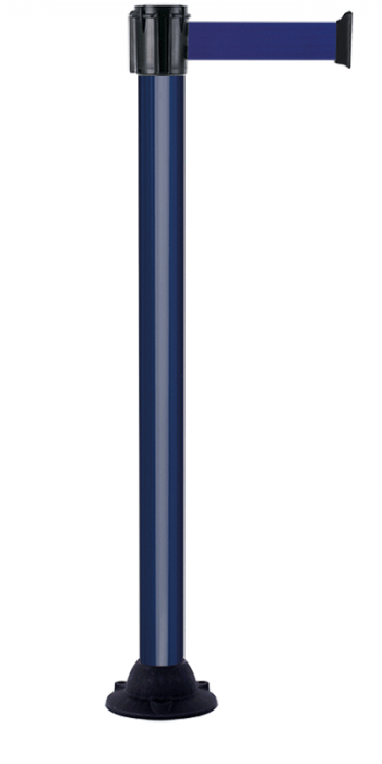 AFZETPALEN MET LINT 5M BLAUW VASTESOKKEL
