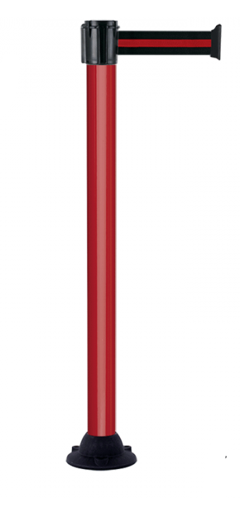 AFZETPAAL MET LINT 5M ZWART/ROOD