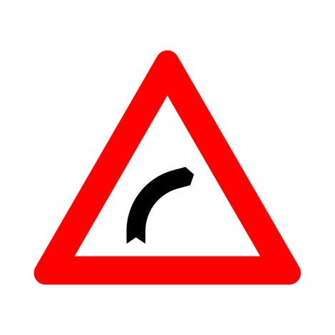 A1b GEVAARLIJKE BOCHT NAAR RECHTS