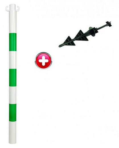 POTEAU DE CHANTIER AVEC POINTE EN METAL