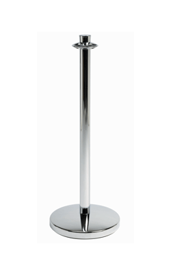 POTEAU CHROMÉ POUR CORDON