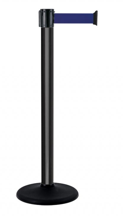 POTEAUX AVEC RUBAN 5M BLEU