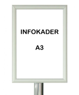INFORMATIEHOUDERS IN ALU MET KLEM