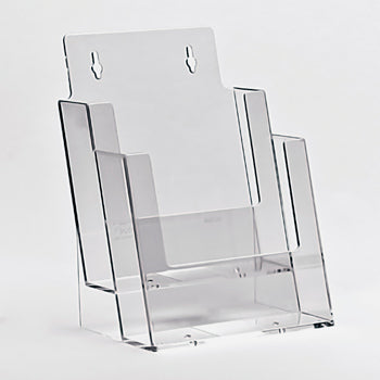 BROCHUREHOUDER TAFEL/MUURMODEL A5-2 VAK