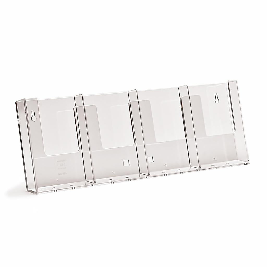 BROCHUREHOUDER TAFEL/MUURMODEL A4-4 VAK