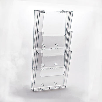 PORTE-BROCHURE MURAL A4-3 COMPARTIMENTS