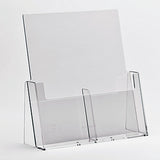 BROCHUREHOUDER TAFEL 2 VAKKEN 1/3 A4