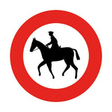 C15 VERBODEN TOEGANG RUITERS