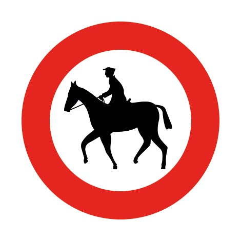 C15 VERBODEN TOEGANG RUITERS