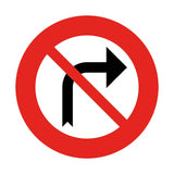 C31b VERBOD OM RECHTS AFSLAAN