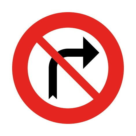 C31b VERBOD OM RECHTS AFSLAAN