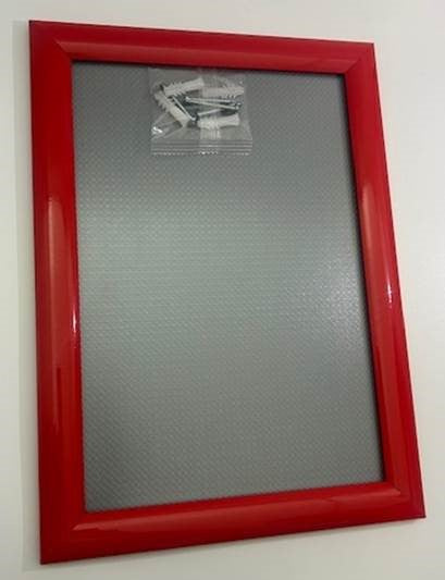 KLIKKADER 25MM ROOD RAL 3020