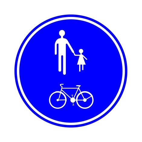 D10 DEEL WEG VOOR VOETGANGERS EN FIETS